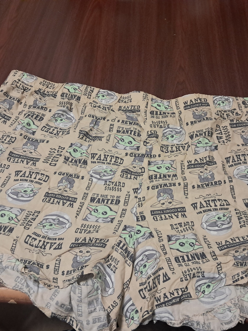 Baby Yoda Womens Pj Shorts